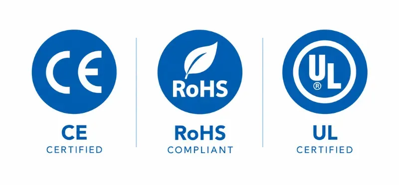 CE RoHS UL certifications for wholesale neon sign quality standards