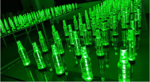 Bottle Bar Green Lights